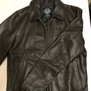 Vince Camuto Men’s Brown Leather Jacket
